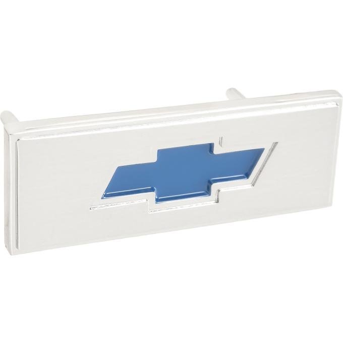 1967-72 Chevrolet Truck, Suburban, 1969-72 Blazer, Center Console Emblem, Blue Bowtie, Includes Retaining Nuts