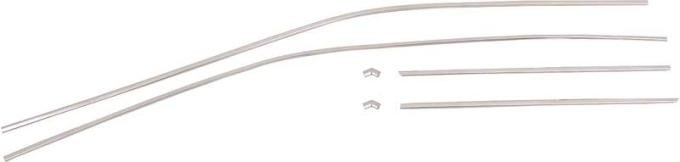 OER 1968-70 Dodge, Plymouth, B-Body, Roof Drip Rail Molding Set, 6 Piece Set MB1679