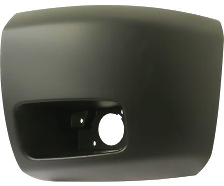 2007-13 Chevrolet Silverado 1500 GMT900 Series Truck, Front Bumper End Cap, Paintable, With Light Hole, LH