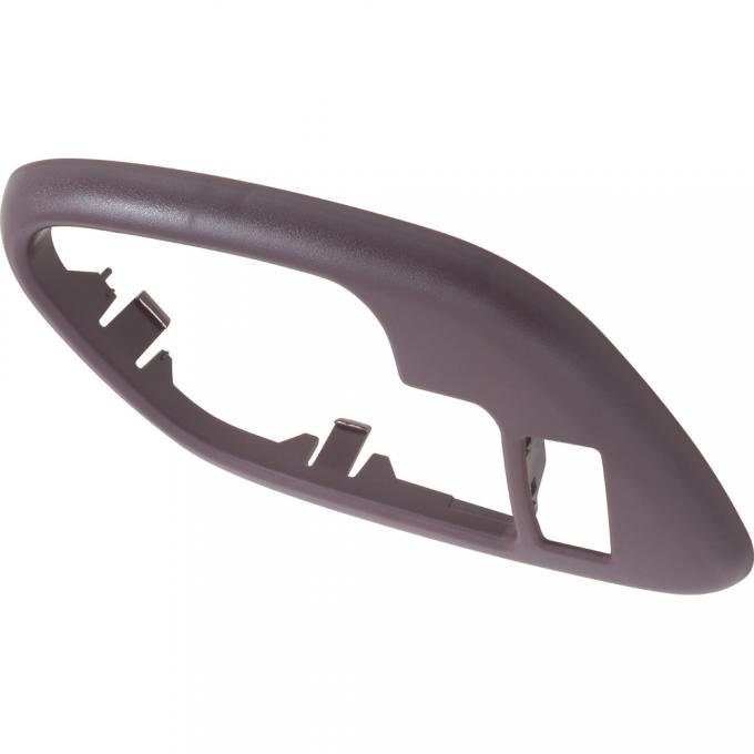 1995-2002 Chevy, GMC Pickup, SUV, Inner Door Handle Bezel, w/Power Door Lock Hole, Manual Window, Red, LH Drivers Door