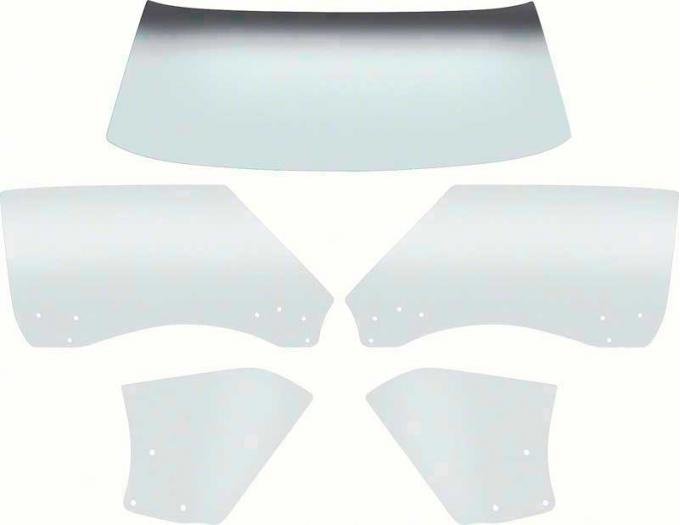 1968-69 Camaro / Firebird Convertible 5 Piece Clear Glass Kit