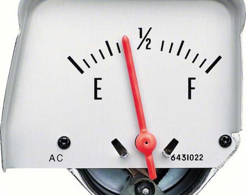 OER 1968-76 Silver Console Fuel Gauge 6431423