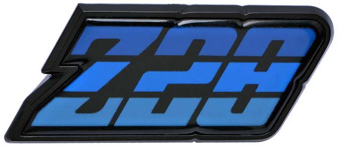 OER 1980-81 Camaro "Z28" Blue Fuel Door Emblem 9637805