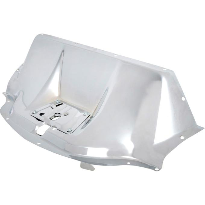 OER 1947-53 Chevrolet, GMC Truck, Hood Latch Panel, Stainless Steel, Satin Chrome Finish CX4814