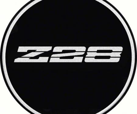 OER 2-15/16" R15 Wheel Center Cap Emblem with Chrome Z28 Logo and Black Background K151763BK