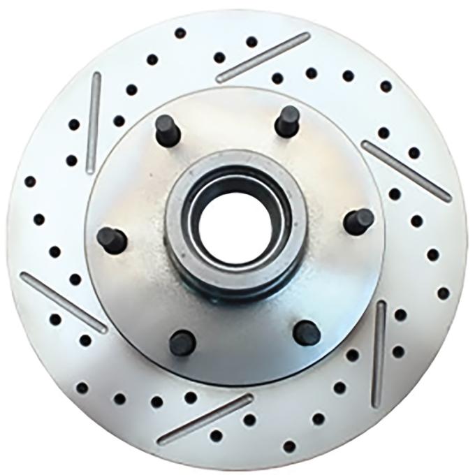 OER 1960-70 GM Truck, Front Brake 12" Rotor With 6 x 5.5 Bolt Pattern, Drilled and Slotted, RH PB1091R