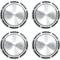 69-74 Plain Mopar Dog Dish Hub Caps, Aluminum, Set Of 4