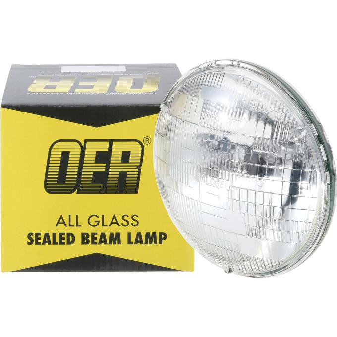 Headlamp Sealed Beam, 12 Volt, Low / High Beam, 7" Round, Halogen