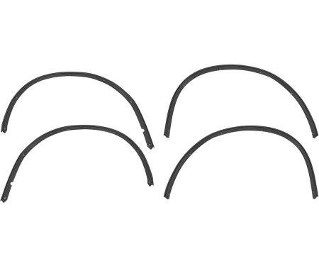 1981-87 Regal, Turbo, Grand National, Wheel Opening Molding Set, Anodized Black, Set of 4