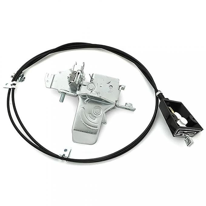 OER 1969-72 Pontiac GTO, 1970-72 Oldsmobile Cutlass, Hood Release Cable & Latch Kit BP1182Z