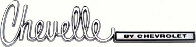 OER 1971-72 "Chevelle By Chevrolet" Trunk Emblem 9834999