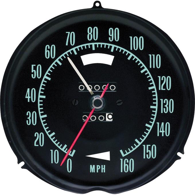 1969 Corvette, Speedometer, 160 MPH, with Speed Warning