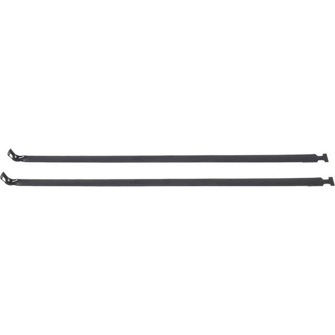 OER 1968-76 Dart, Demon, Duster, Valiant, 1968-69 Barracuda, Fuel Tank Mounting Straps, EDP Coated Steel, Pair FT6103A