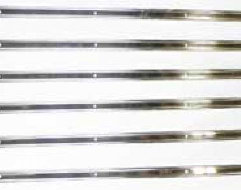 Chevy Truck Bed Strips, Short Bed/Step Side, Polished Stainless Steel, 1973-1987