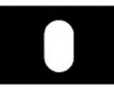 1969-81 Buick, Chevy, Olds, Pontiac, Console Gearshift Slider Plate, Black, Various Models 500838