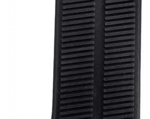 1964-71 Chevrolet Car & Truck, Floor Mounted Accelerator Pedal Pad, Rubber, with Steel Insert, Factory Style Reproduction