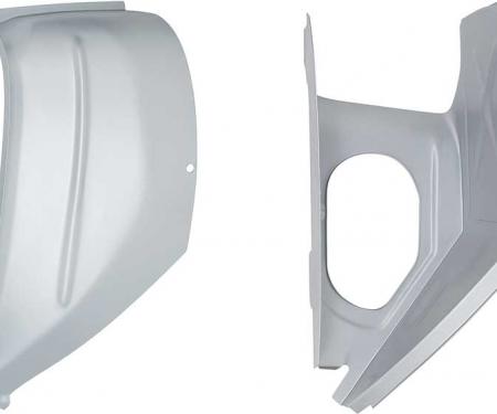 OER 1967-69 Camaro, Firebird, Outer and Inner Cowl Panels, RH Passenger Side, Silver Weld-Thru Primer C11025W