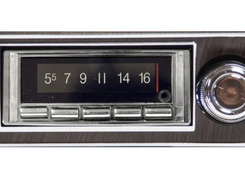 Custom Autosound 1967-1968 Chevrolet Camaro USA-740 Walnut Bezel Radio
