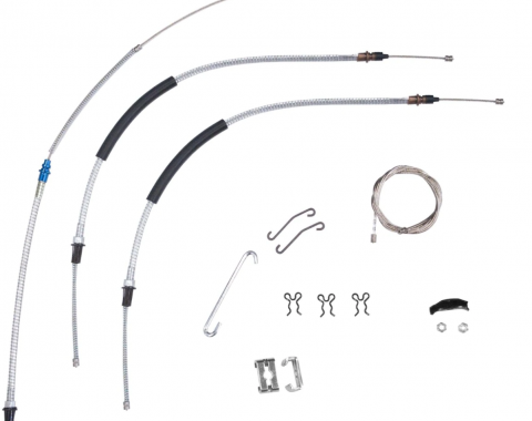 Chevelle Cable Set, Parking Brake, TH350 With Manual Transmission, 1968-1972