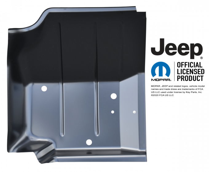 Key Parts '76-'95 Front Floor Pan, Passenger's Side 0480-226 R