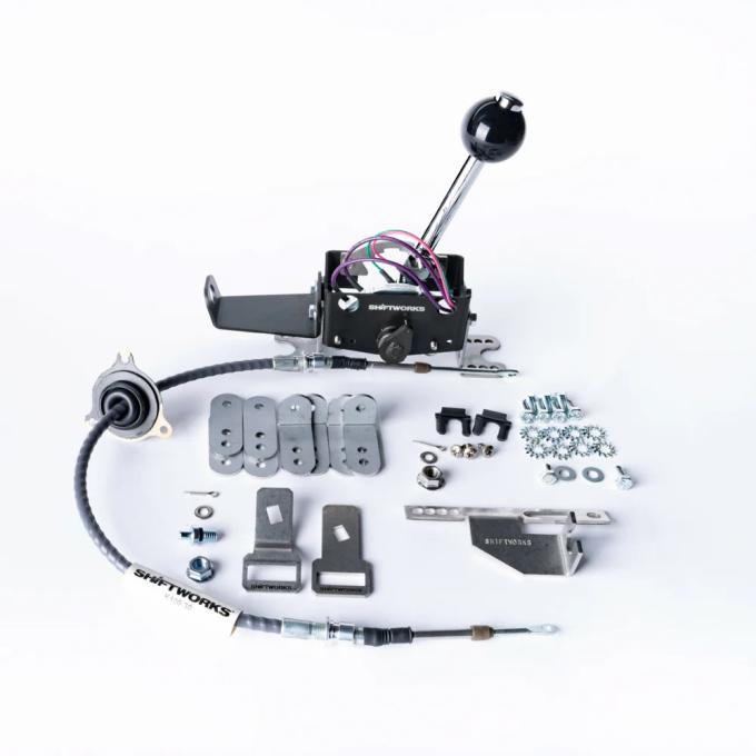 Shiftworks Universal Button-Top Shifter - TH350 / TH400 / TH200-4R / TH700-R4 / 4L60E / 4L70E SW280-C01