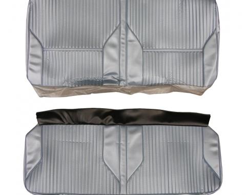 Legendary Interiors 1969 Oldsmobile Cutlass Sports Coupe/Holiday/442 Metallic Blue Rear Bench Seat Covers AA69GUS0047325G