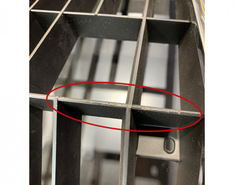 OER 1972-73 Standard Z/28 Black Center Grill BLEM 333724B