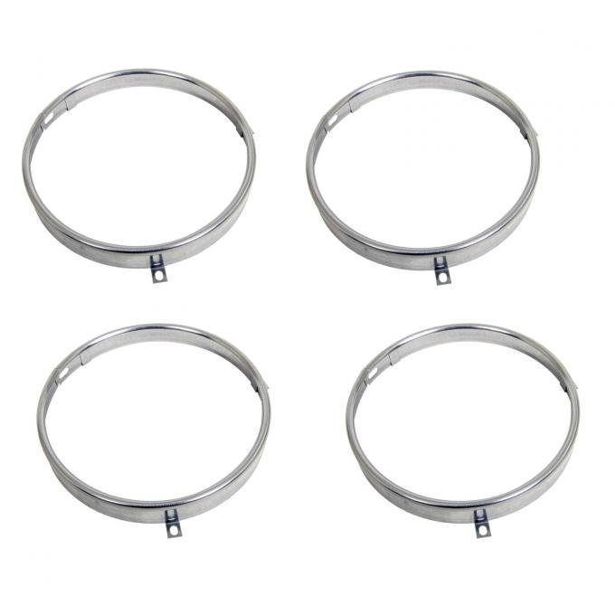 Headlamp Retaining Rings, Set of 4, 1961-1982