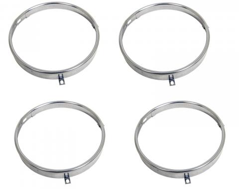 Headlamp Retaining Rings, Set of 4, 1961-1982