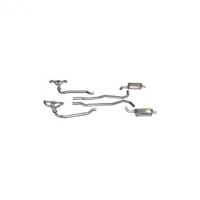 Corvette 4 Speed Exhaust System with Headers and Magnaflow Mufflers, 1968-1972