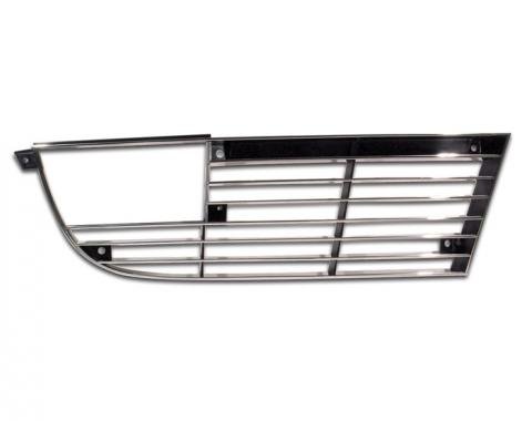 Corvette Front Grille, With Chrome Edge, Right, 1973