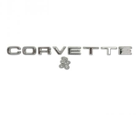 Corvette Rear Bumper "Corvette" Letters, 1974-1975