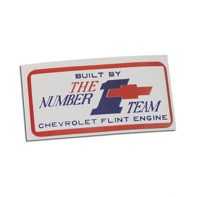 Corvette Decal, Valve Cover Flint #1, 1967
