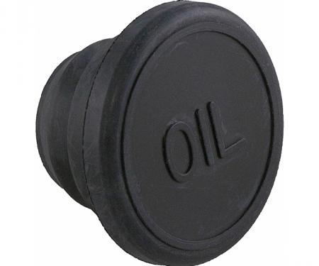 Corvette Push-In Oil Filler Cap, Rubber, With 454ci, 1971-1975