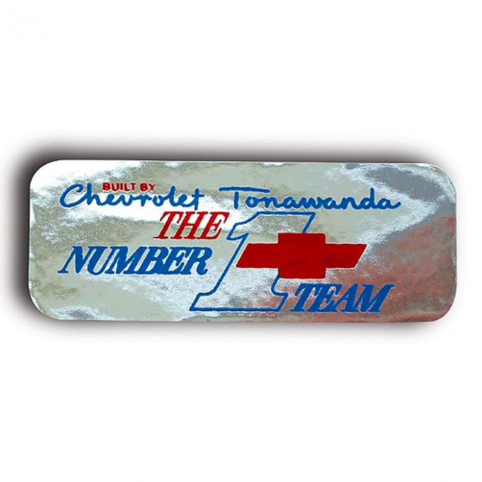 Corvette Decal, Valve Cover Tonawanda #1, 1967-1970