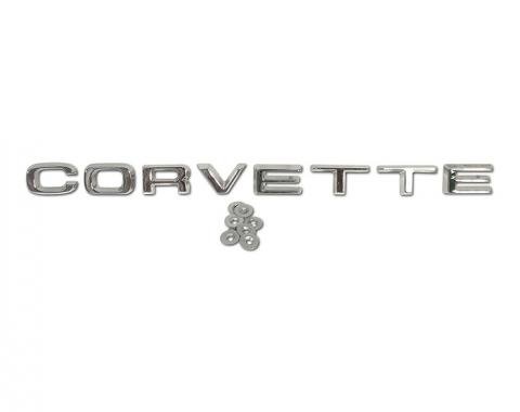 Corvette Rear Bumper "Corvette" Letters, 1974-1975