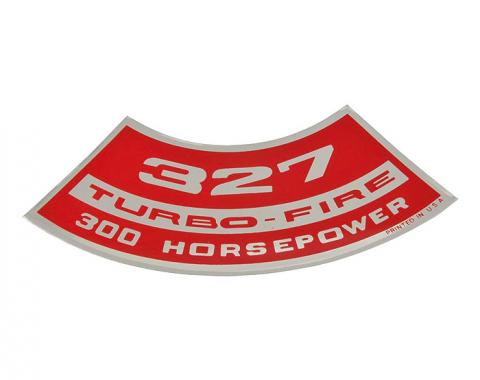 Corvette Decal, Air Cleaner 327/300, 1967-1968