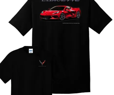 Port & Company Torch Red C8 Corvette T-Shirt